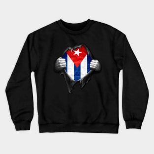 Cuba Flag. Proud Cuban Crewneck Sweatshirt